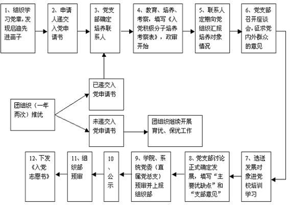 发展党员工作流程图一